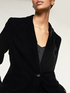 Blazer tinta unita in velluto liscio image number 2