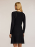 Rochie midi evazată din tricot cu aplicații image number 1