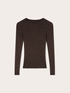 Ribbed fine lurex knitwear image number 4