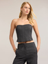 Yarn-dyed bustier image number 0