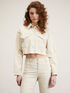 Cropped-Blousonjacke aus Drillich image number 2