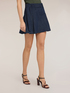 Pleated mini skirt with buttons image number 2