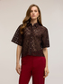 Boxy macram&eacute; lace shirt image number 2