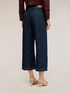 Cropped Wide-Leg-Jeans mit Kontrastn&auml;hten image number 1