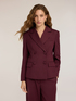 Double-breasted blazer with covered buttons image number 0