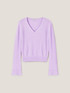 Angora blend V-neck sweater image number 3