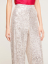 Full sequin palazzo trousers image number 2