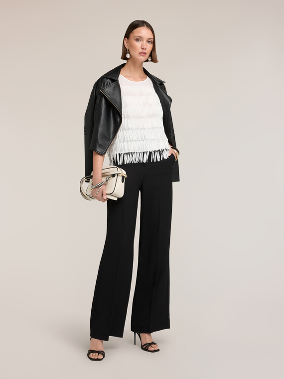 Georgette top with fringes