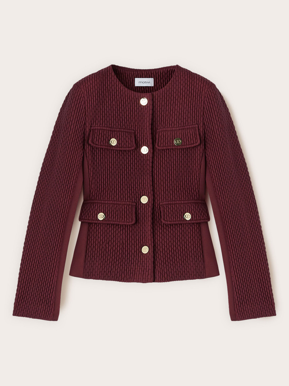 Quilted scuba jacket