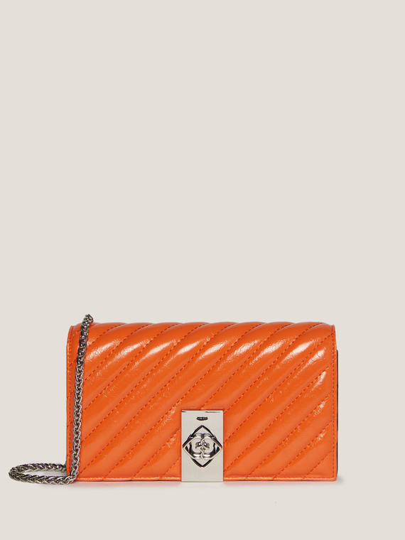 Wallet Bag aus glänzendem Lederimitat