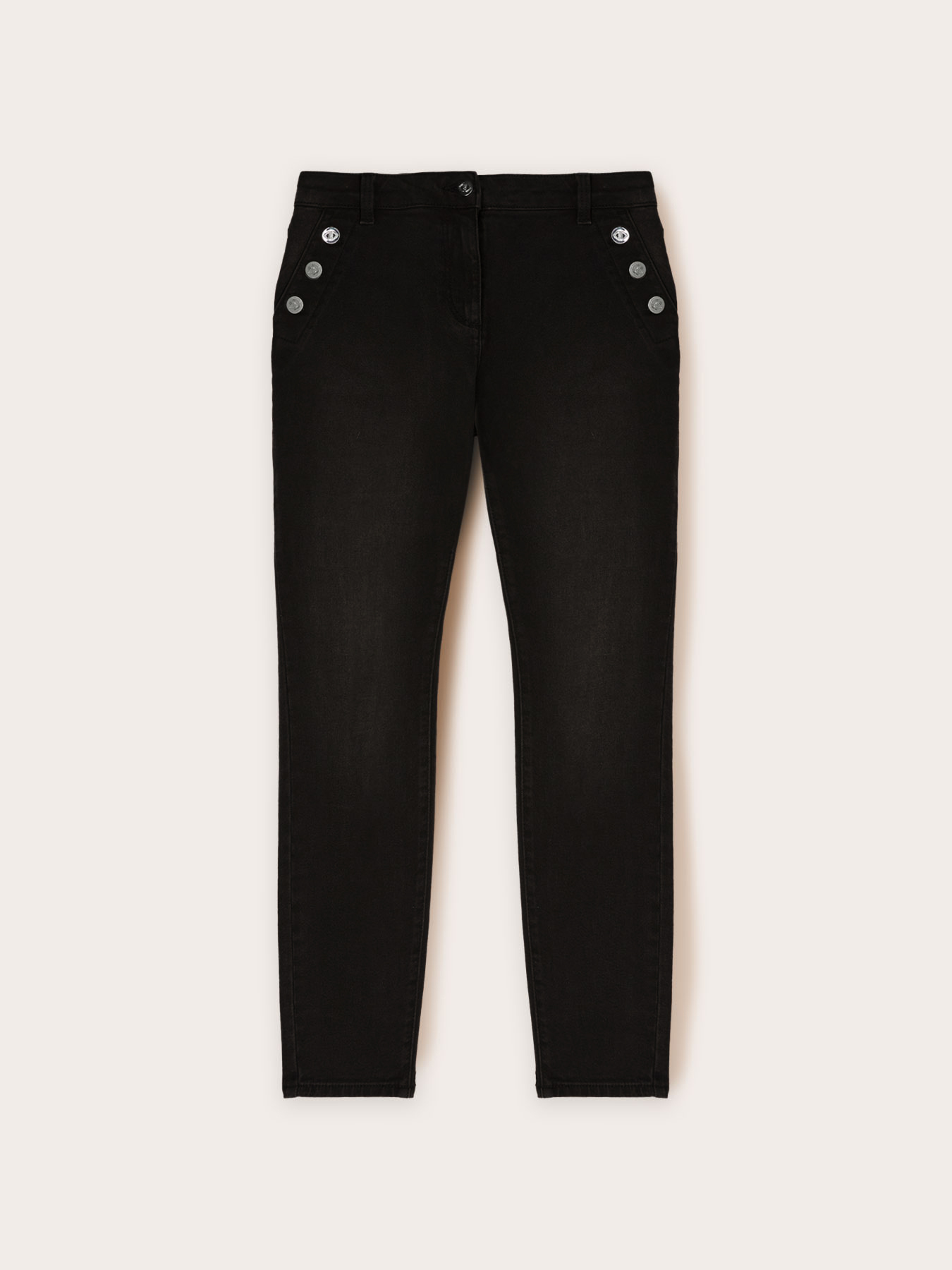 Jeans ajustados con botones image number 4