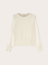 Viscose sweater with satin sleeves image number 4