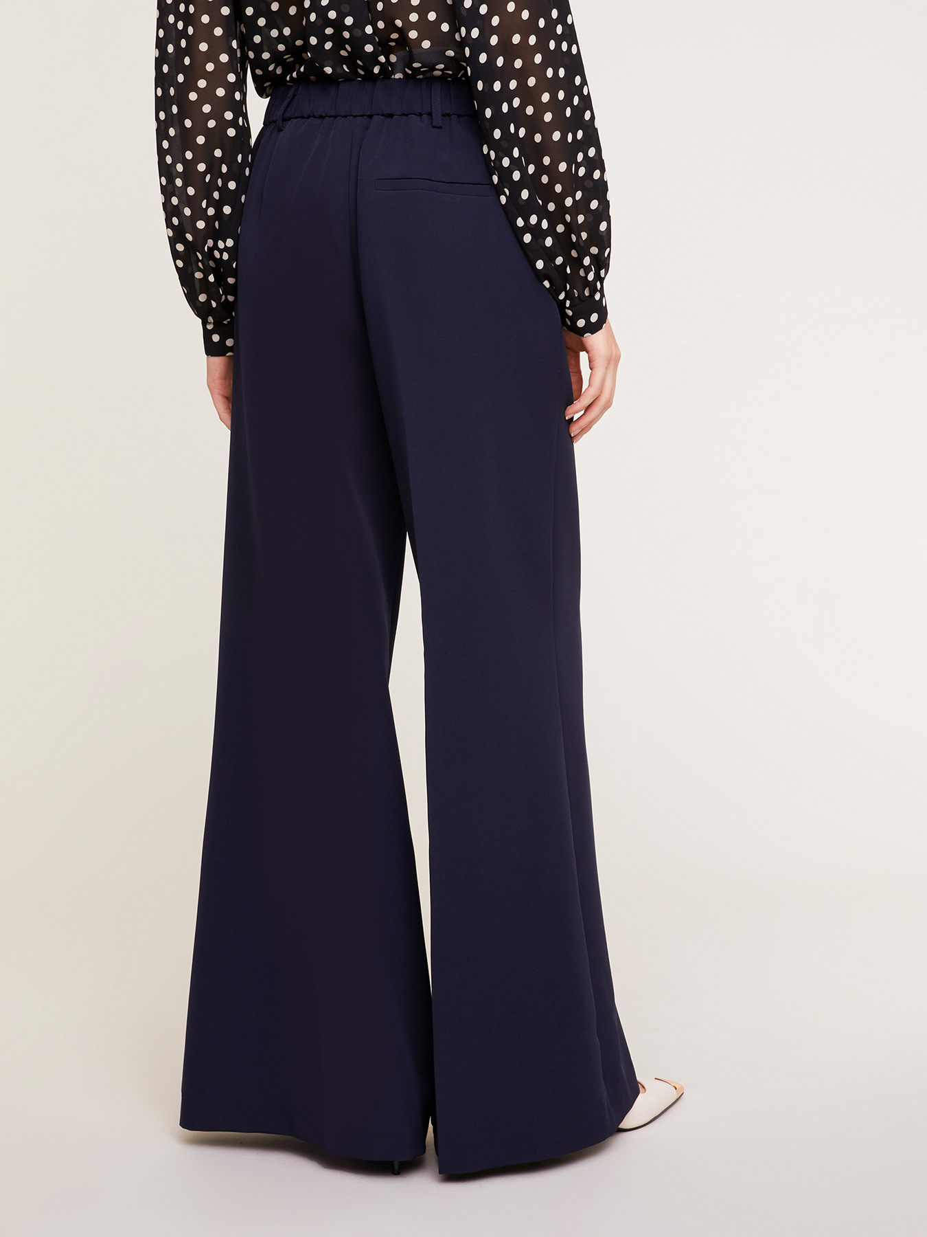 Pantaloni palazzo tinta unita image number 1