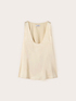 Wide shoulder satin top image number 4