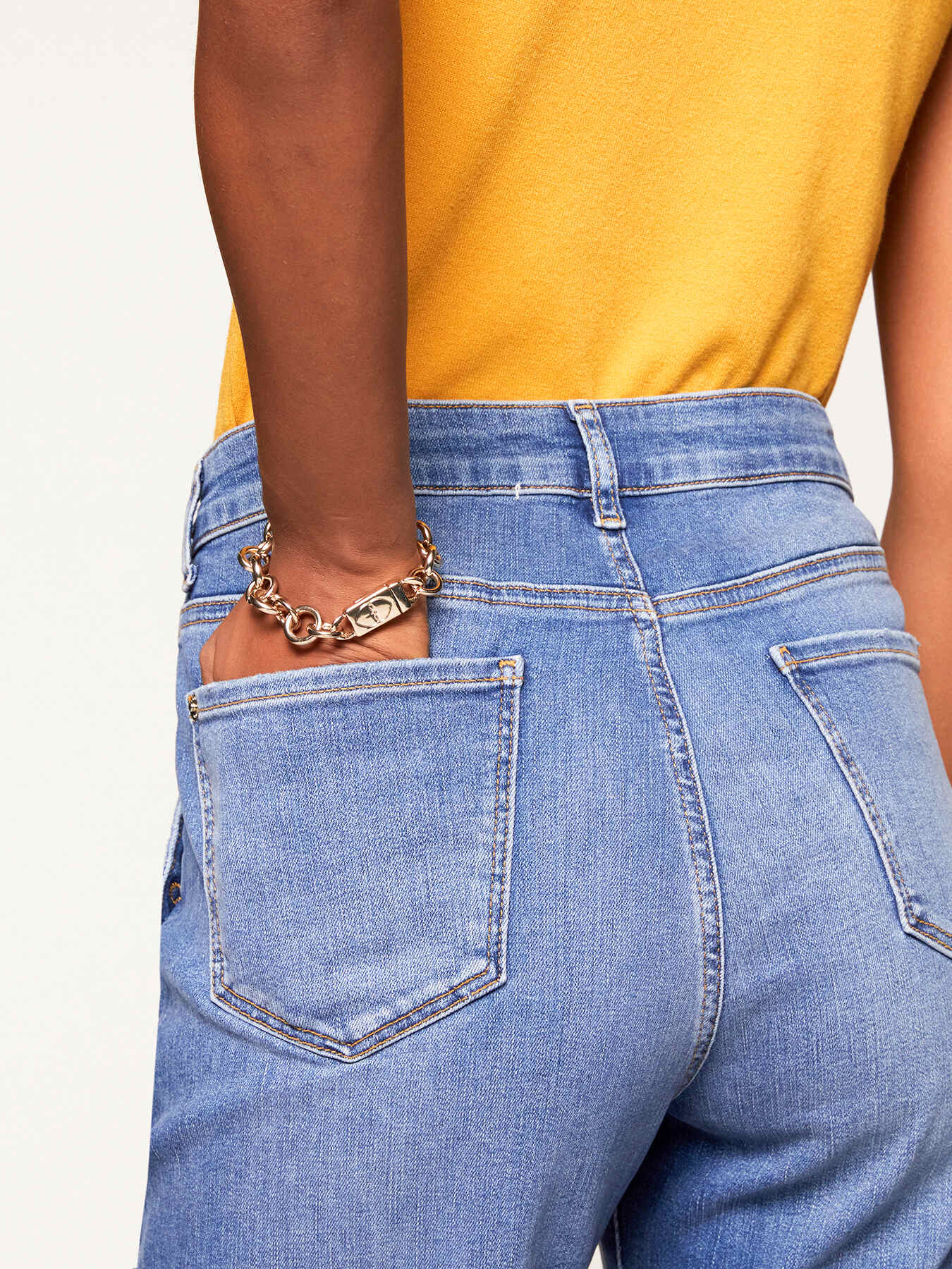 Bracciale a catena color oro image number 2