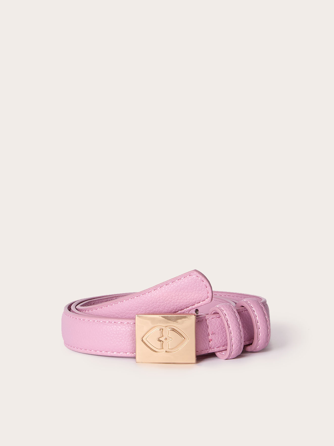 Cintura con placca metallica Double Love image number 1