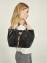 Medium-size snakeskin print faux-leather tote bag image number 3