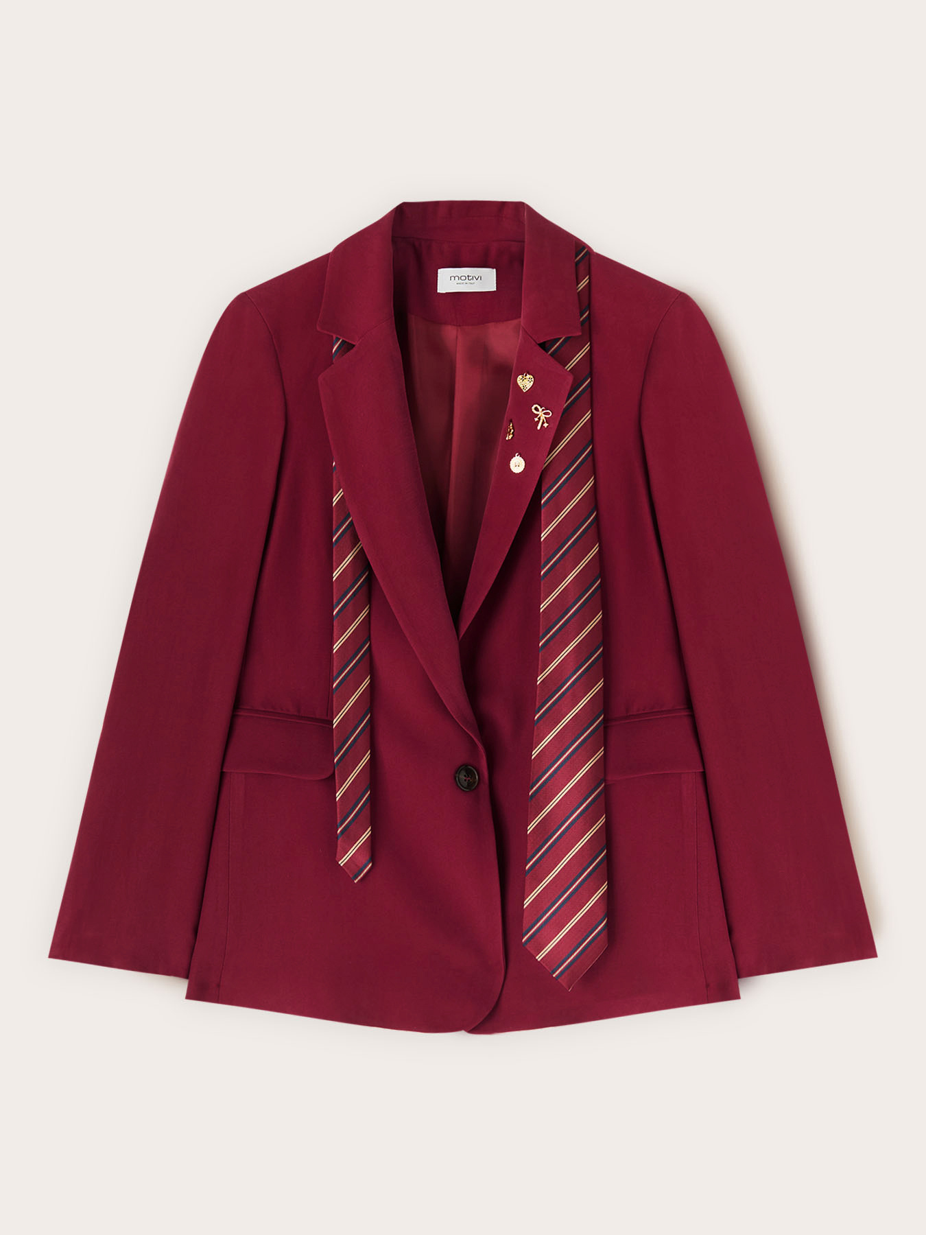 Jacke mit Applikationen und Krawatte image number 4