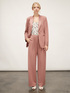 Palazzo trousers with pleats image number 3