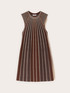 Robe ligne A en tricot pliss&eacute; image number 4