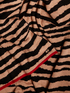 Animal-print scarf with contrasting trims image number 1
