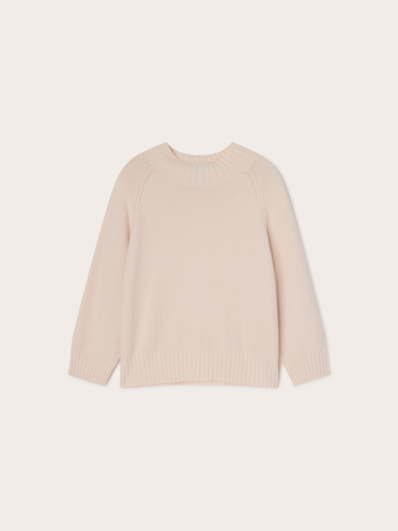 Maglia collo alto misto viscosa con paillettes