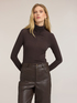 Turtleneck cashmere-blend t-shirt image number 0
