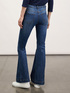 Flared jeans with button feature image number 1