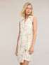 Wrap dress in printed satin image number 2