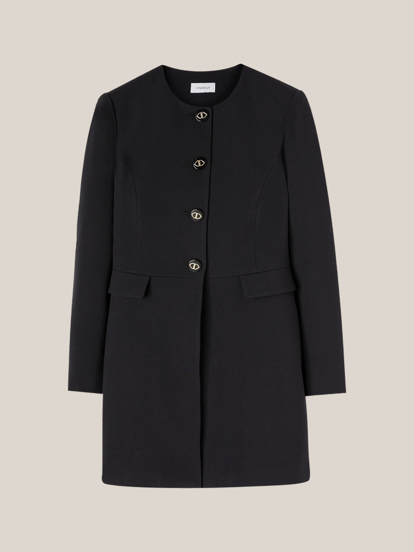 Cappotto leggero senza collo image number 3