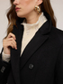 Double-breasted coat in wool blend drap image number 3