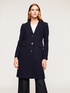 Long solid coloured cloth coat image number 2
