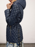 Midi down jacket with side plaiting image number 2