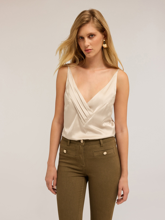 Top with draped edge