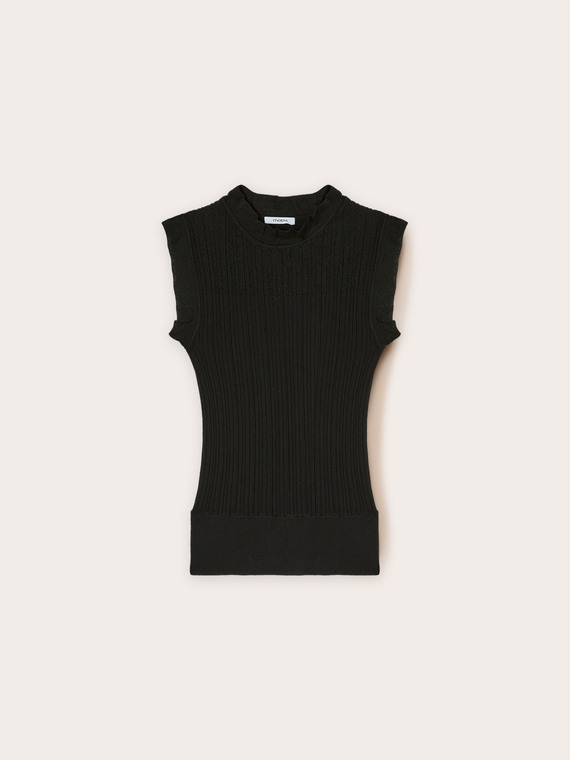 Ribbed knit top