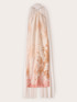 Vestito lungo in raso con stola image number 5