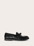 Black coated fabric loafer image number 1