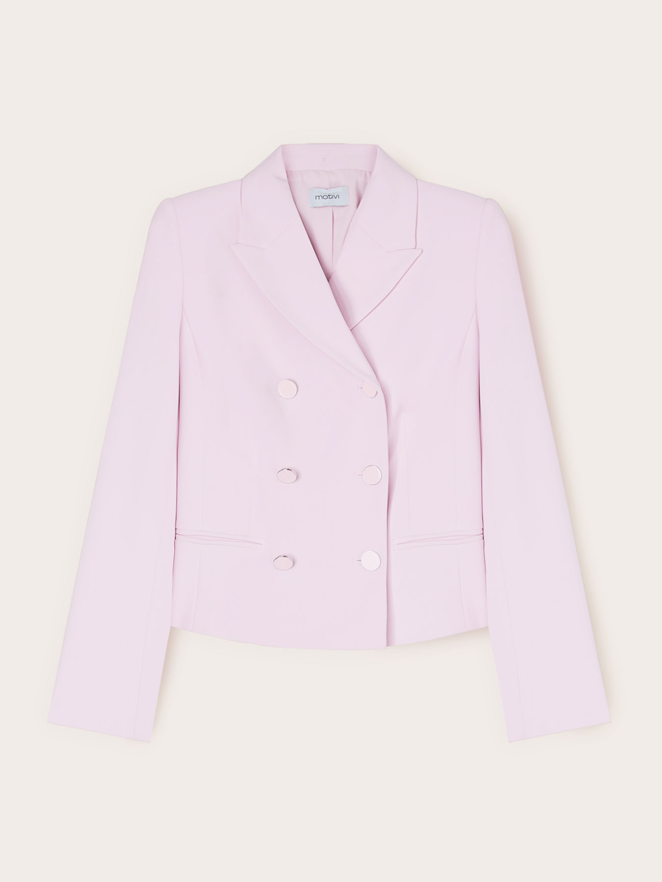 Veste crois&eacute;e en cr&ecirc;pe cady image number 4