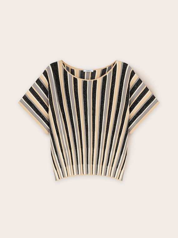 Lurex kimono-style sweater