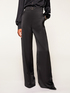 Elegant satin trousers with darts image number 2
