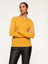 Crew-neck sweater with jewel buttons image number 0