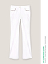 Flare trousers with crystal stone embroidery image number 3