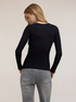 Ribbed T-shirt in modal blend image number 1