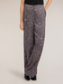Palazzo pants in viscose twill with floral print image number 2