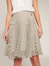 Geometric print pleated skirt image number 2