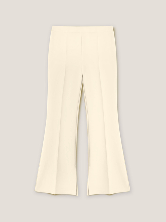 Flare trousers with split