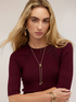 Viscose sweater with ribbed raglan sleeves image number 3