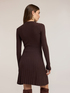 Minikleid aus gerippter Strickware mit Plisseerock image number 1