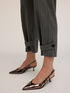 Nadelstreifenhose mit Lurex und Bund image number 3