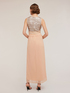 Langes Kleid Peplum mit Full-Pailletten-Bustier image number 1